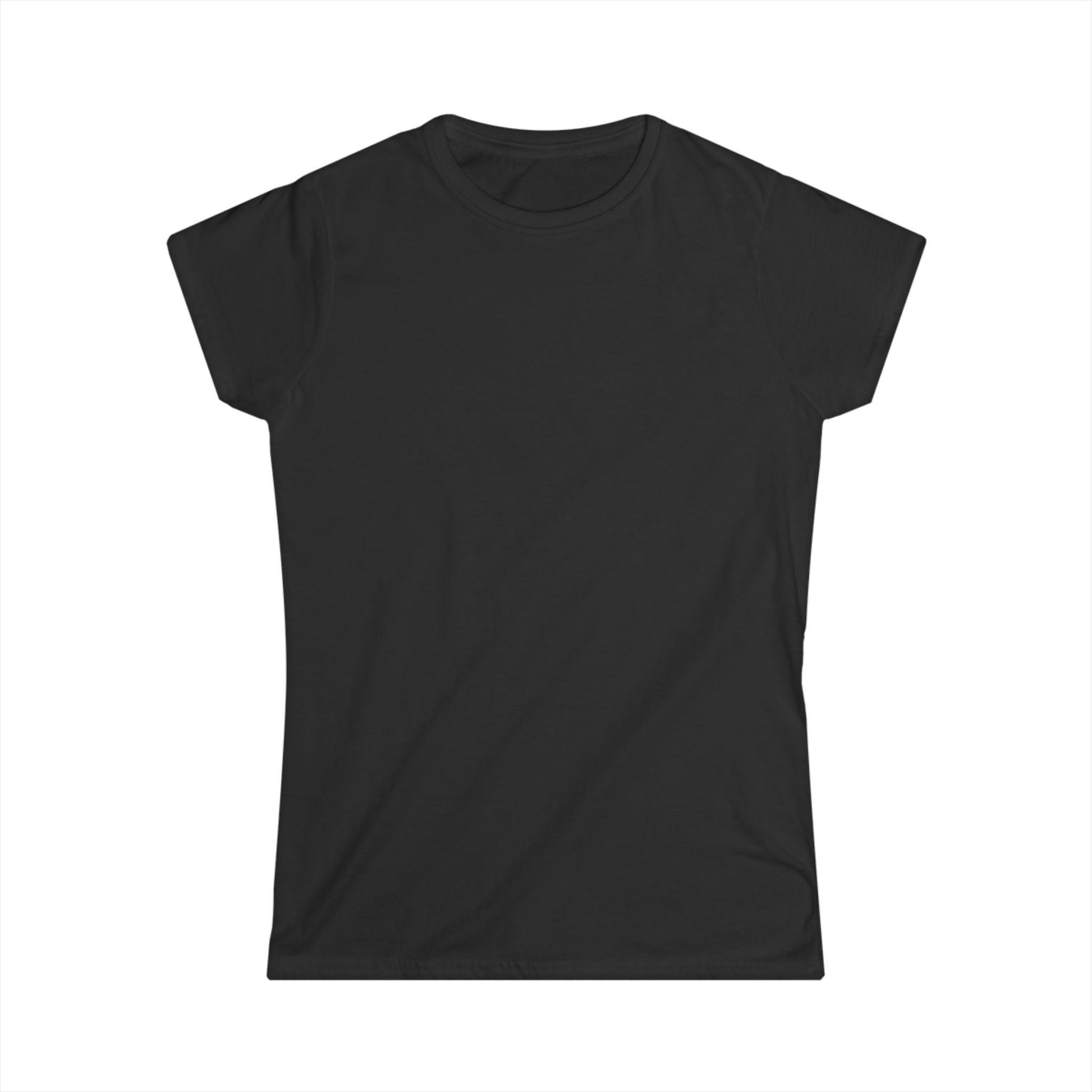 back of black back print shirt for women