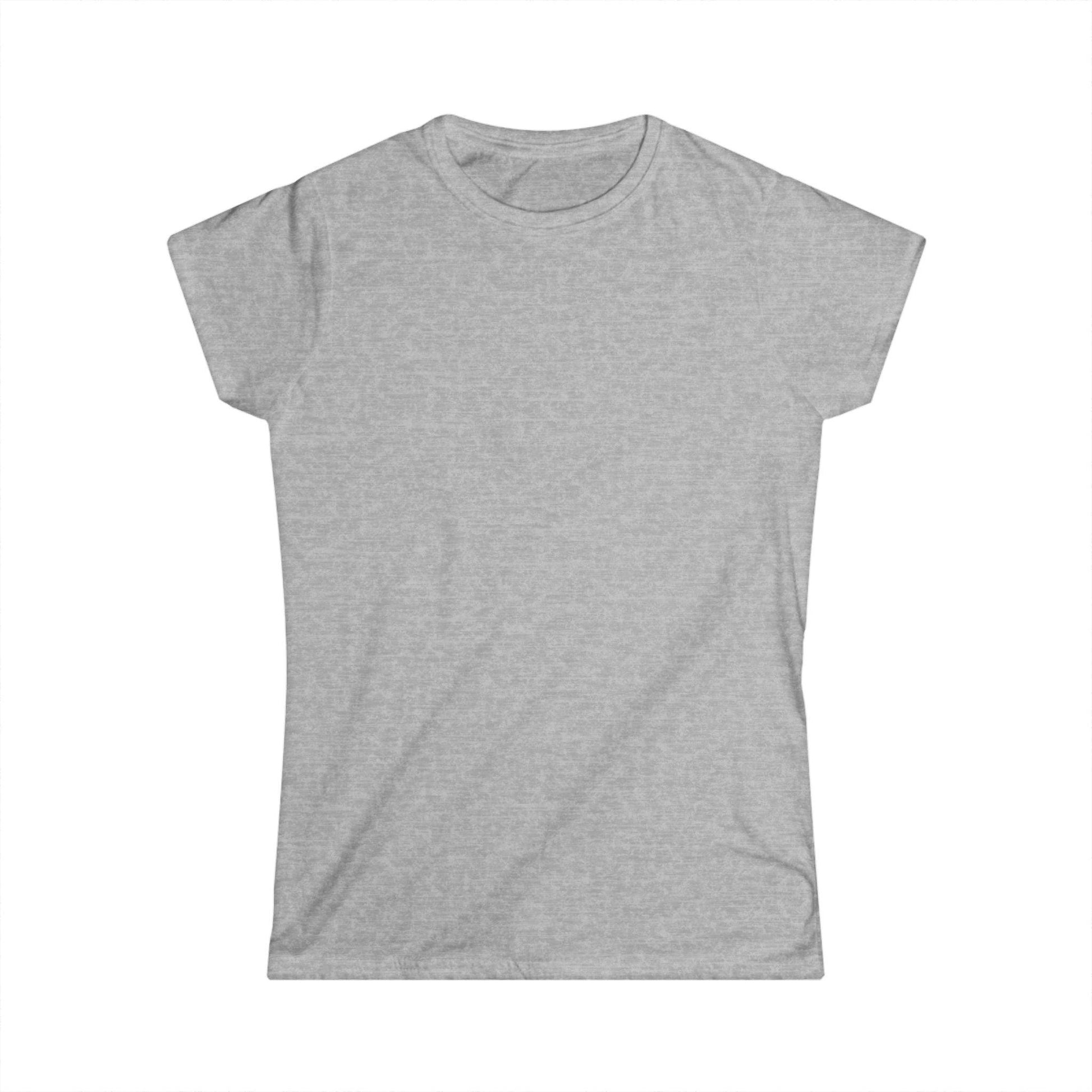 back of light grey back print shirt for women