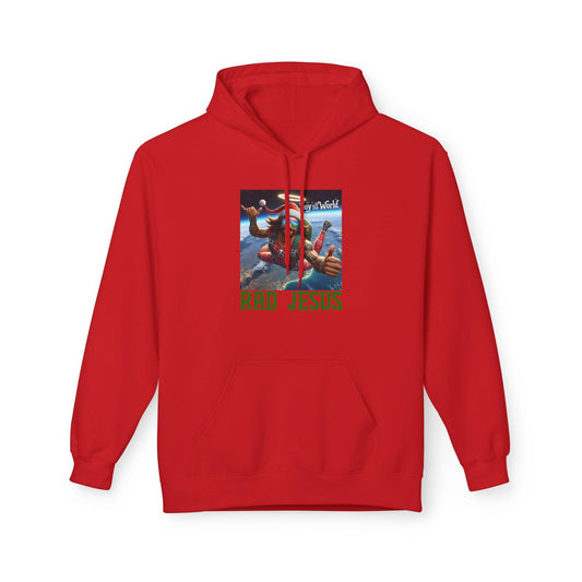 joy to the world hoodie in red