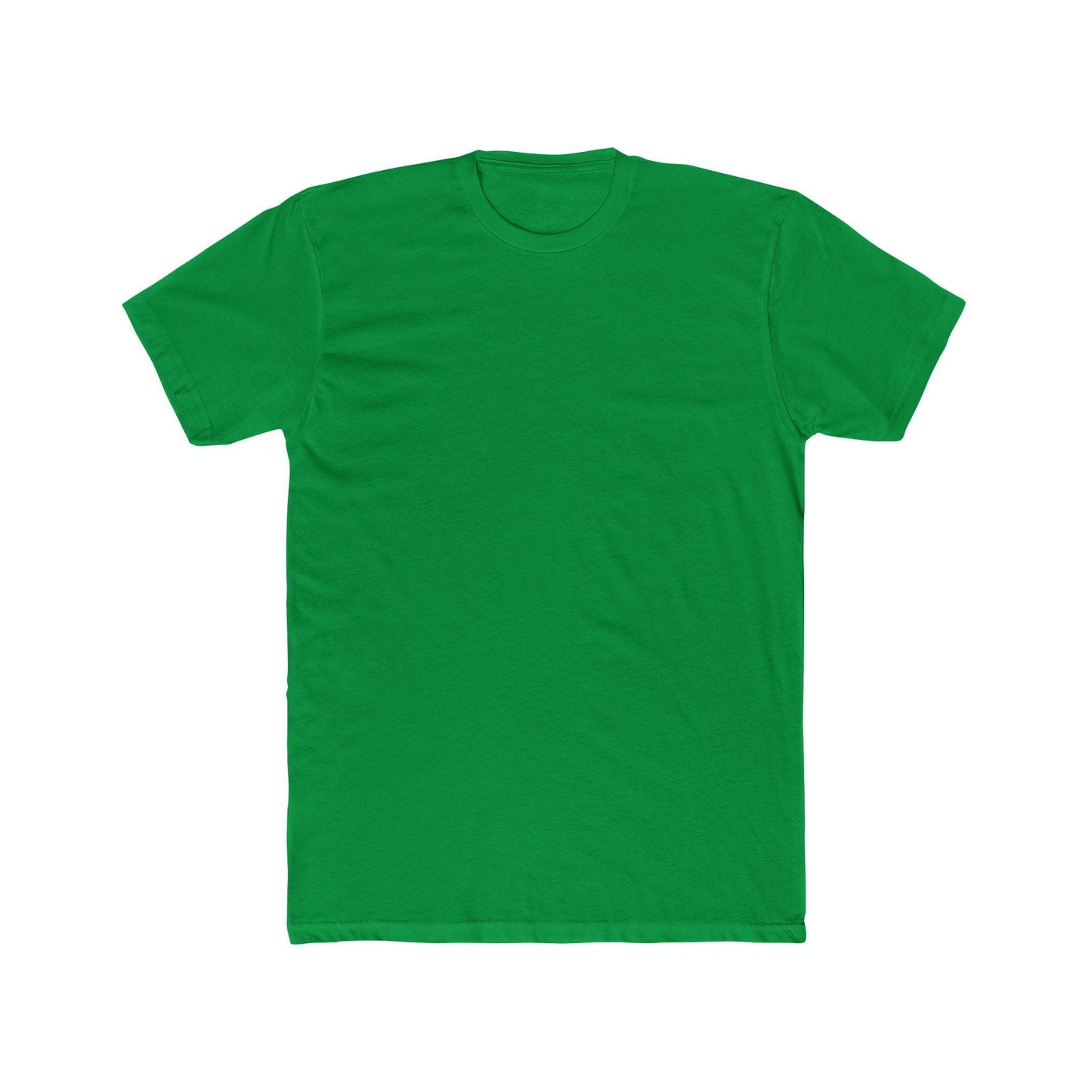 front of green back print skater shirt