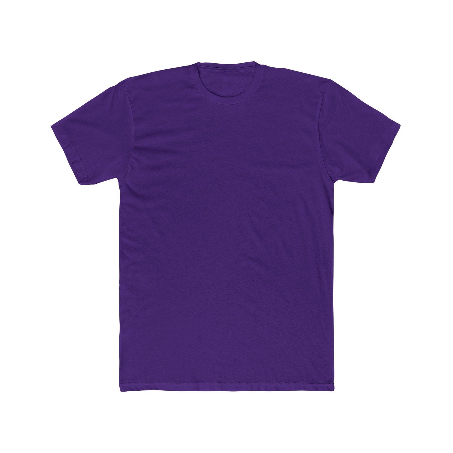 front of purple back print skater shirt