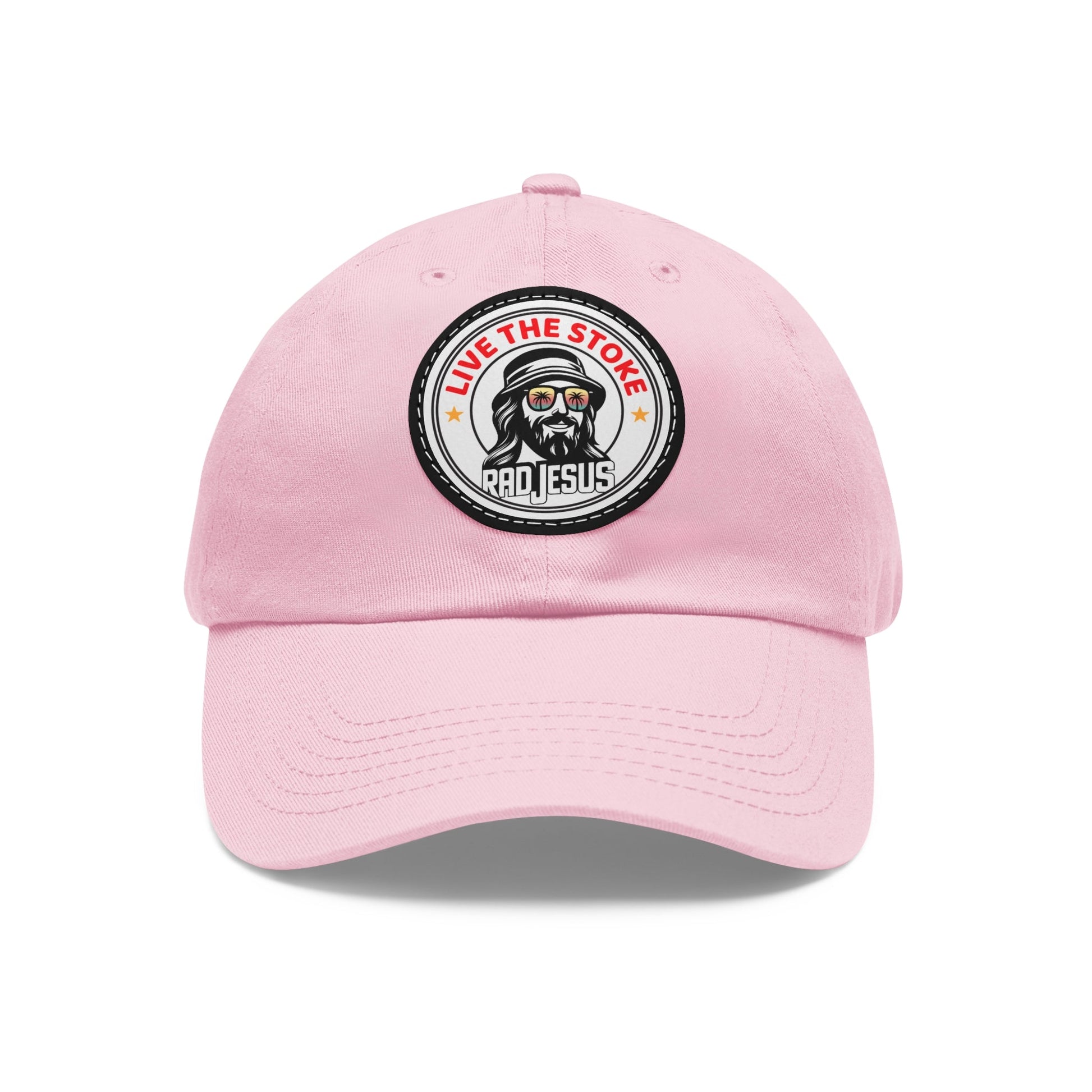 "Live Give Repeat" pink rad jesus hat