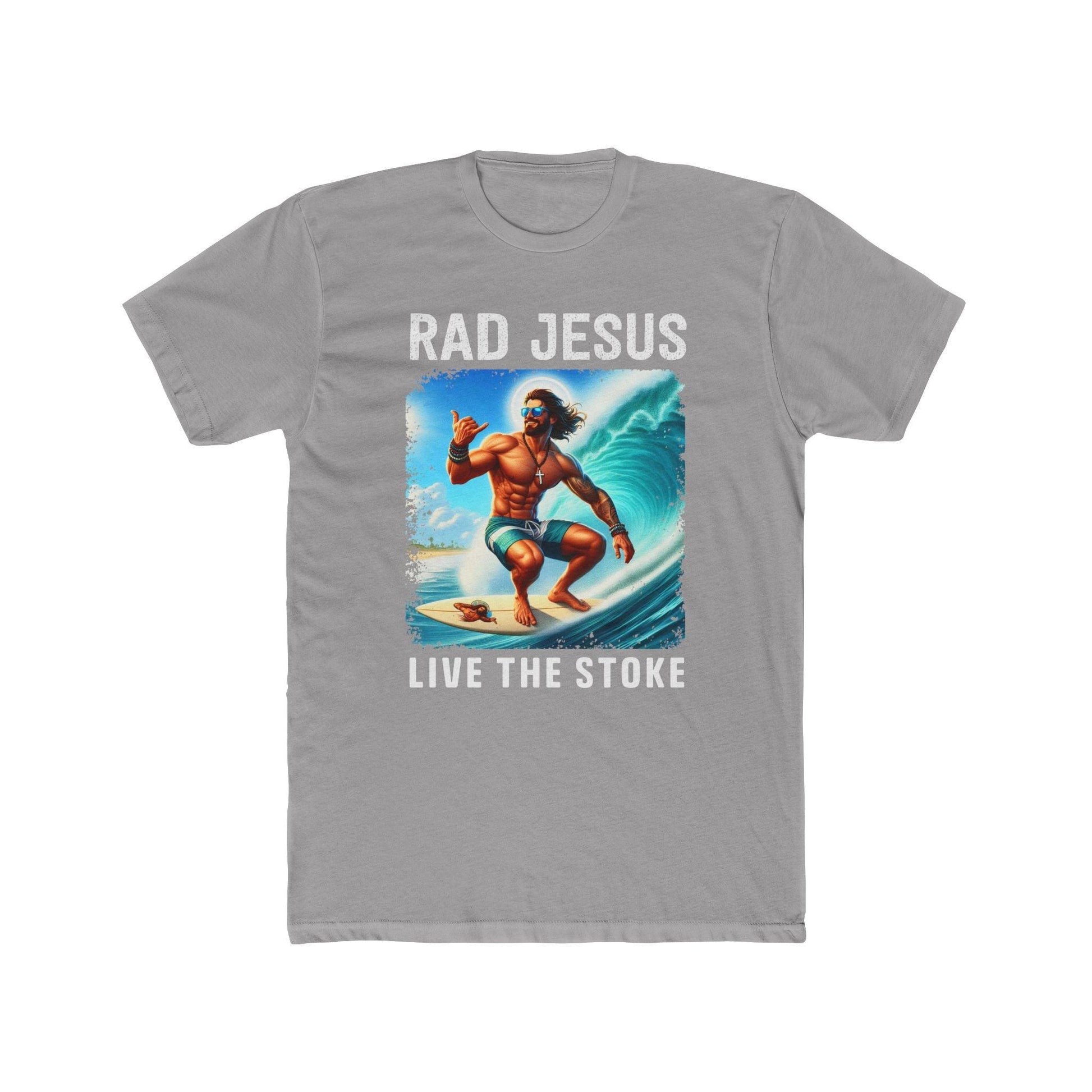 grey front print surf t-shirt
