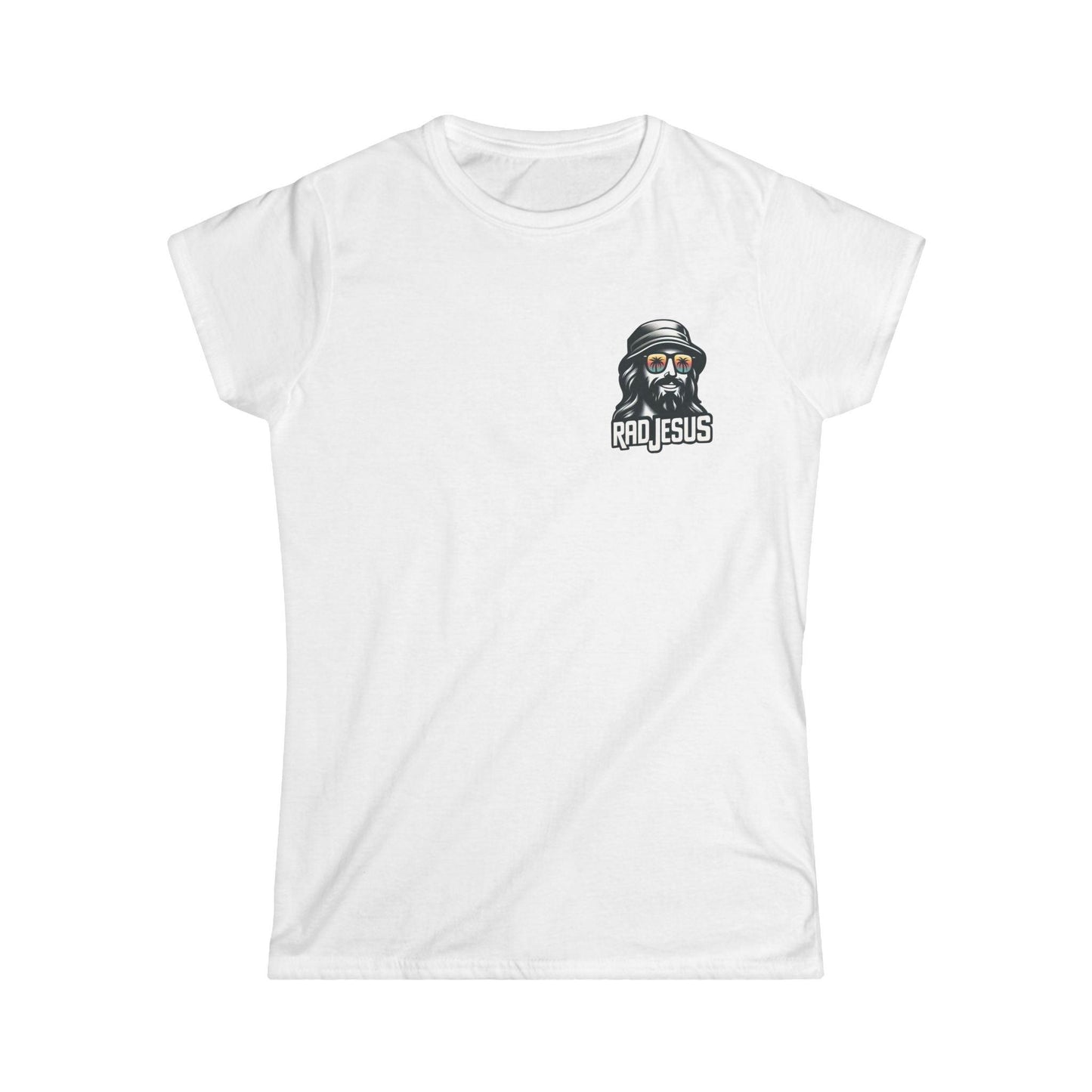 white women's 2-sided surf tee