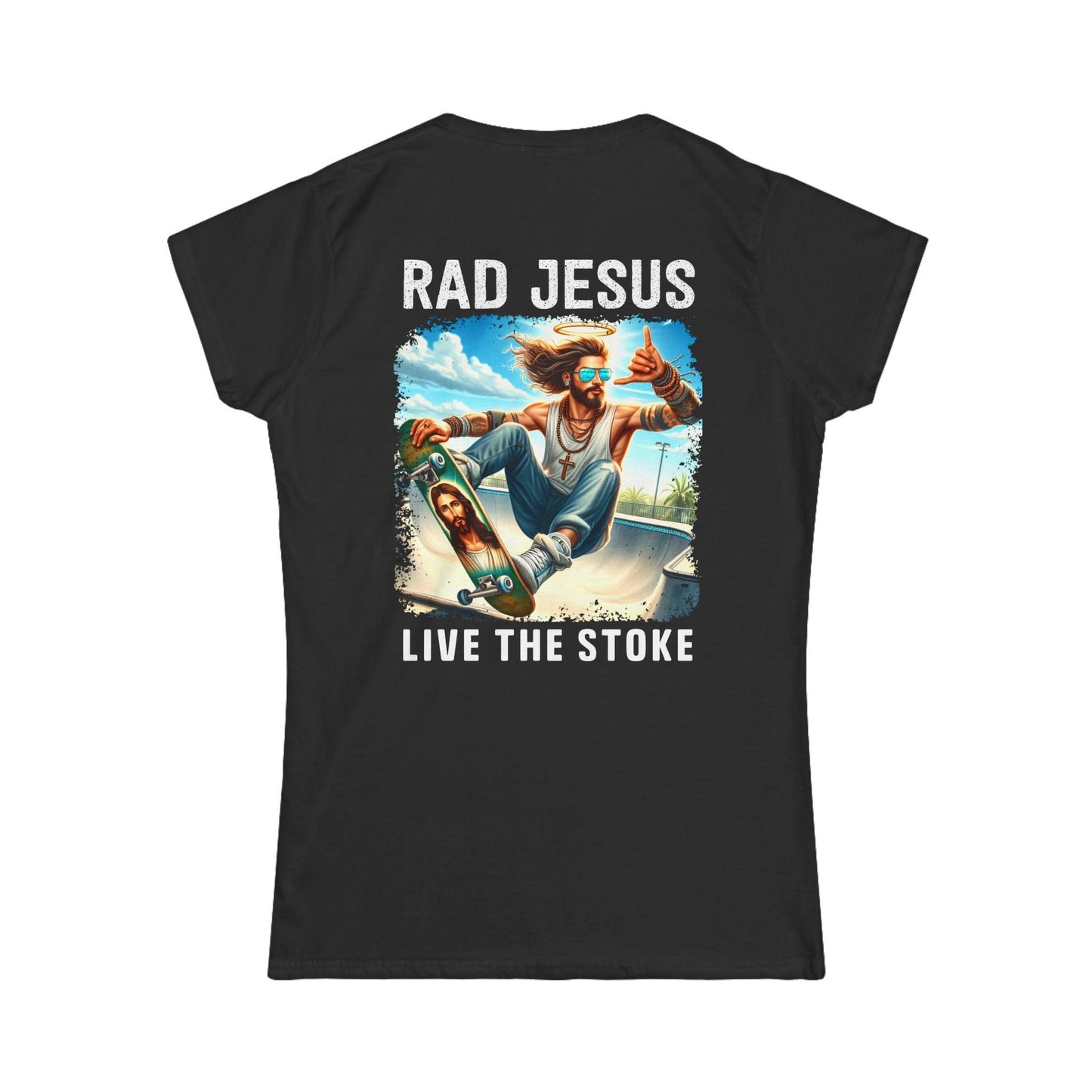 black back print shirt for women