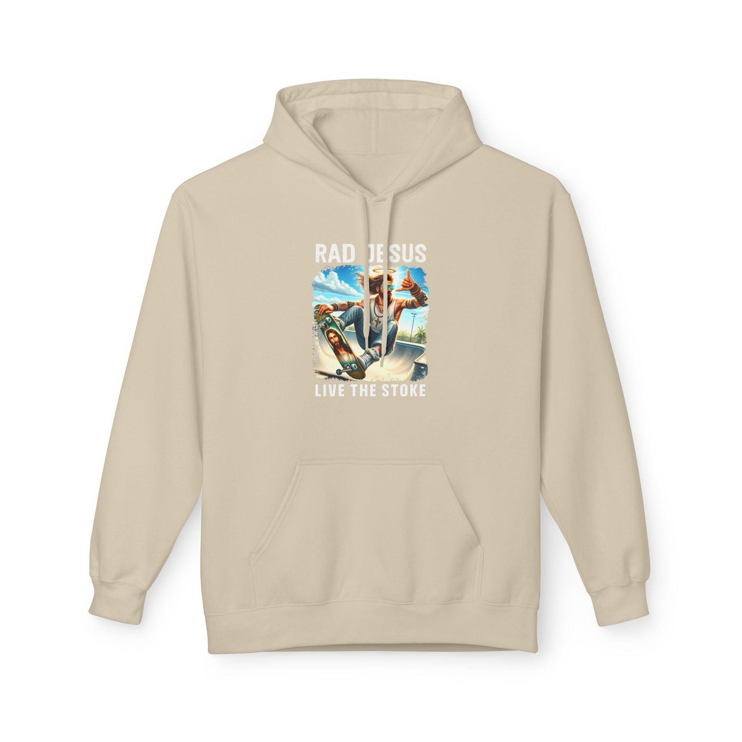 creme skateboarding graphic hoodie