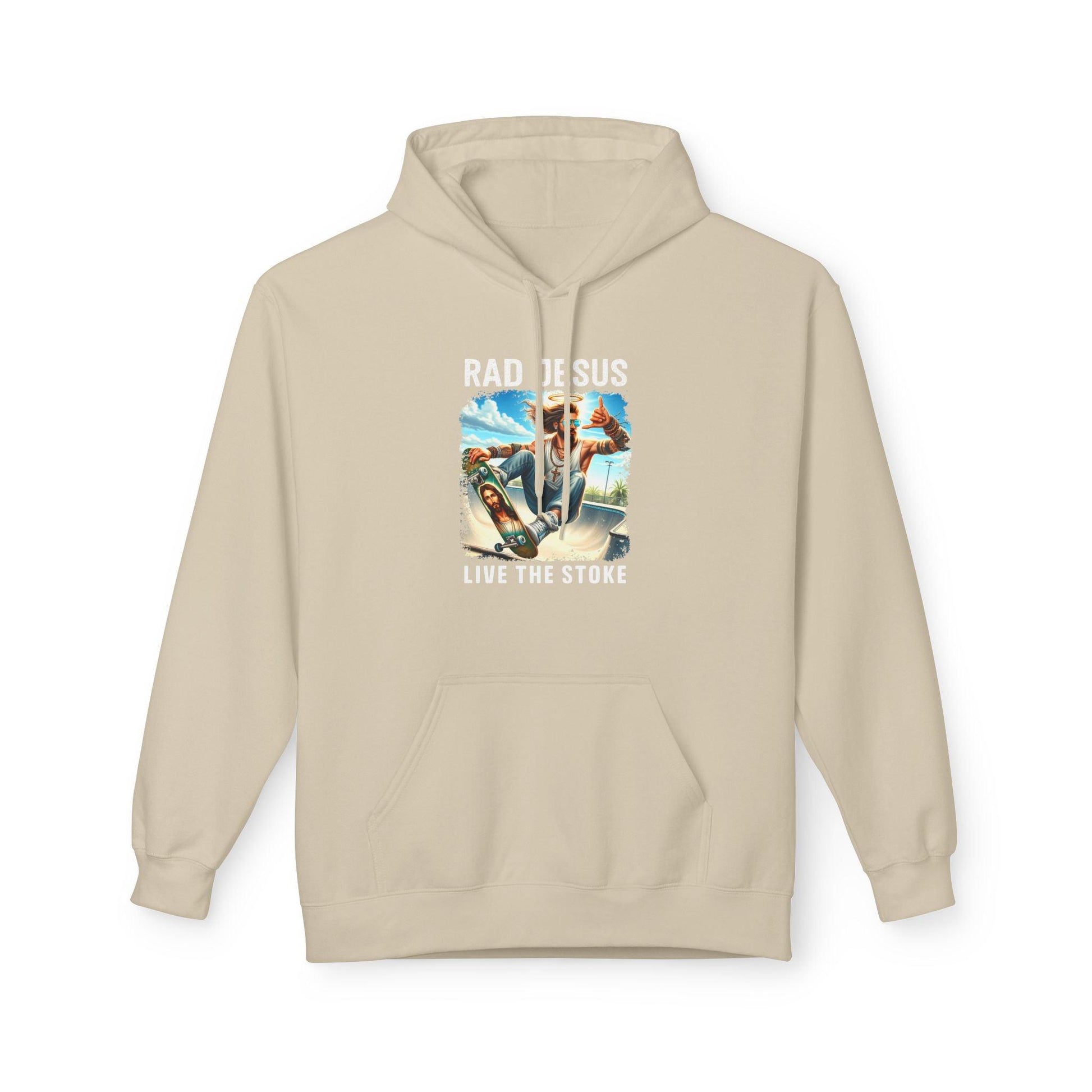creme skateboarding graphic hoodie