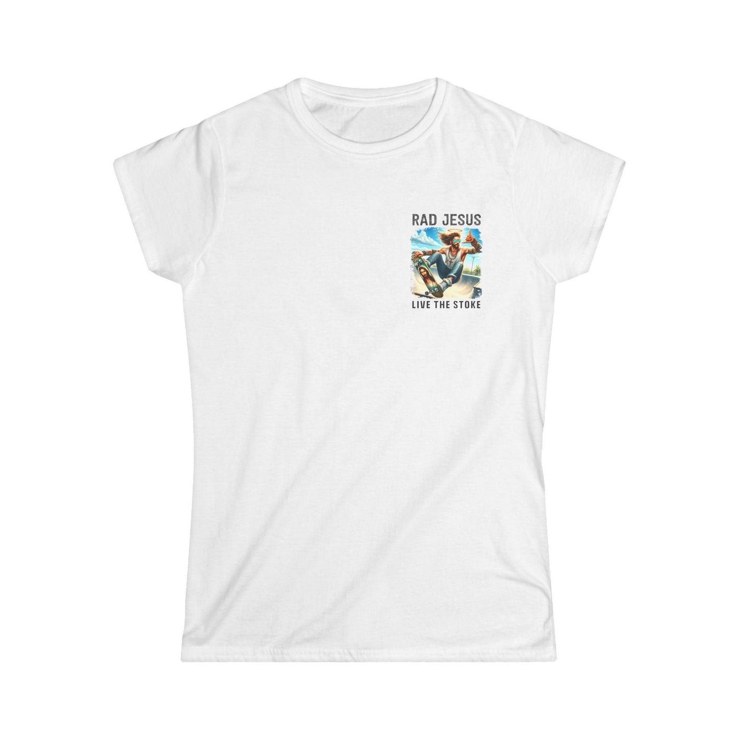 white women's left chest print