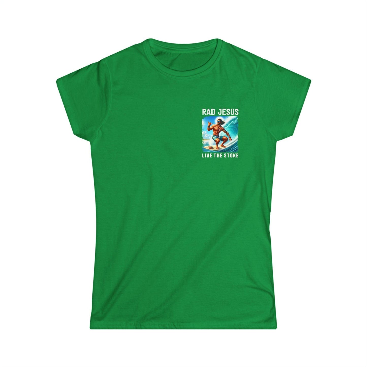 green women's pocket surf shirt