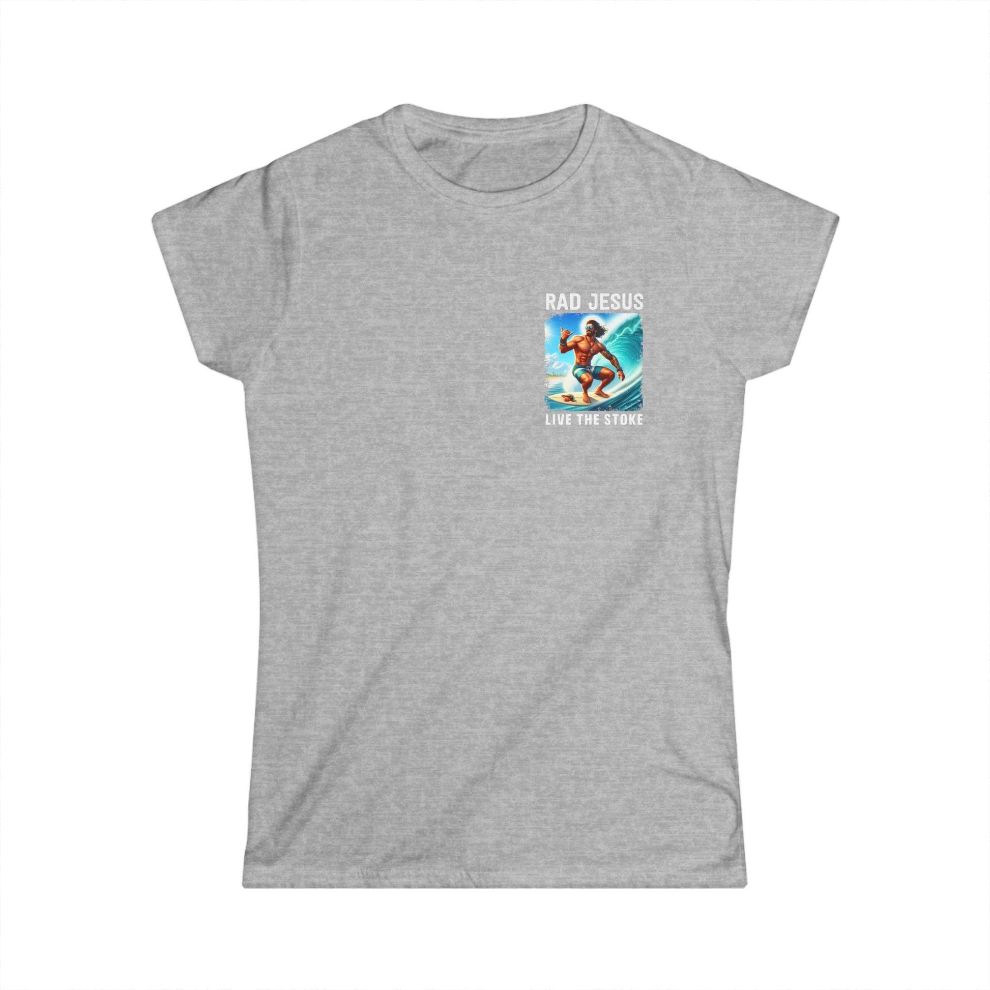 light grey women's pocket surf shirt