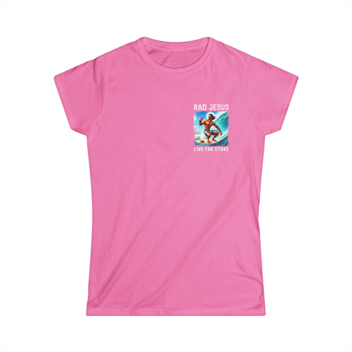 pink women's pocket surf shirt