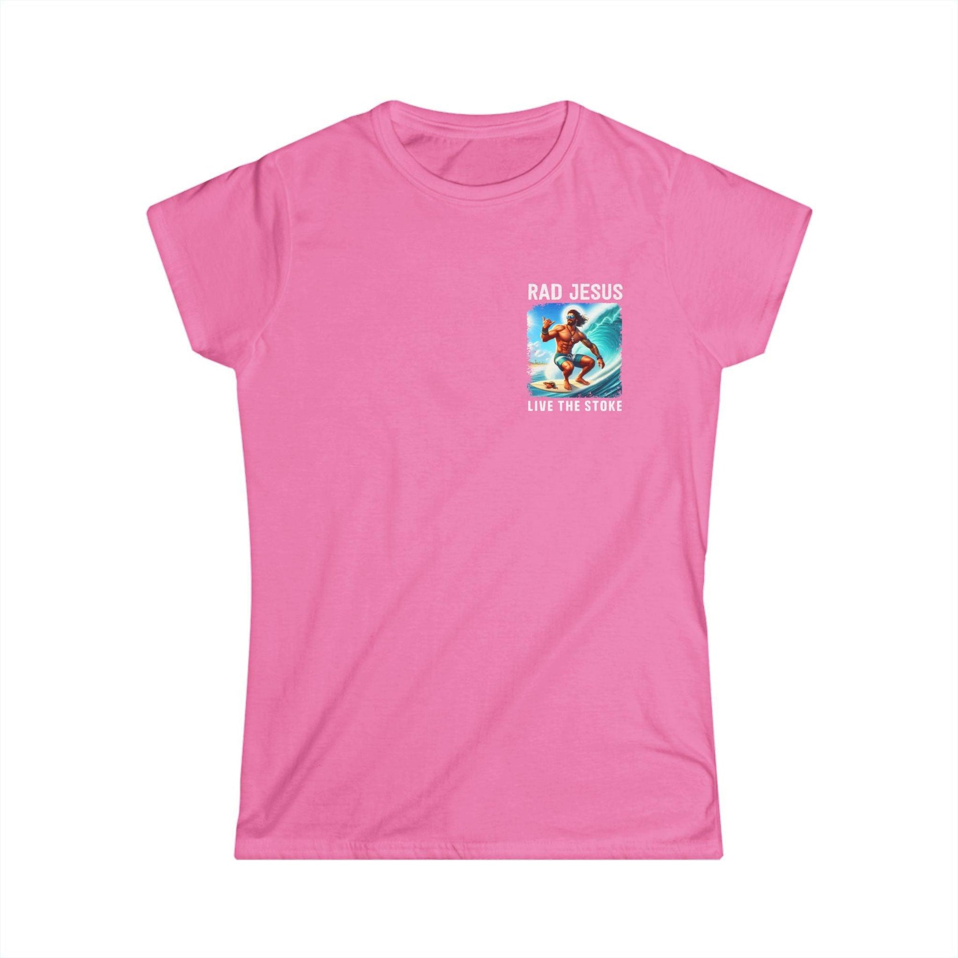 pink women's pocket surf shirt