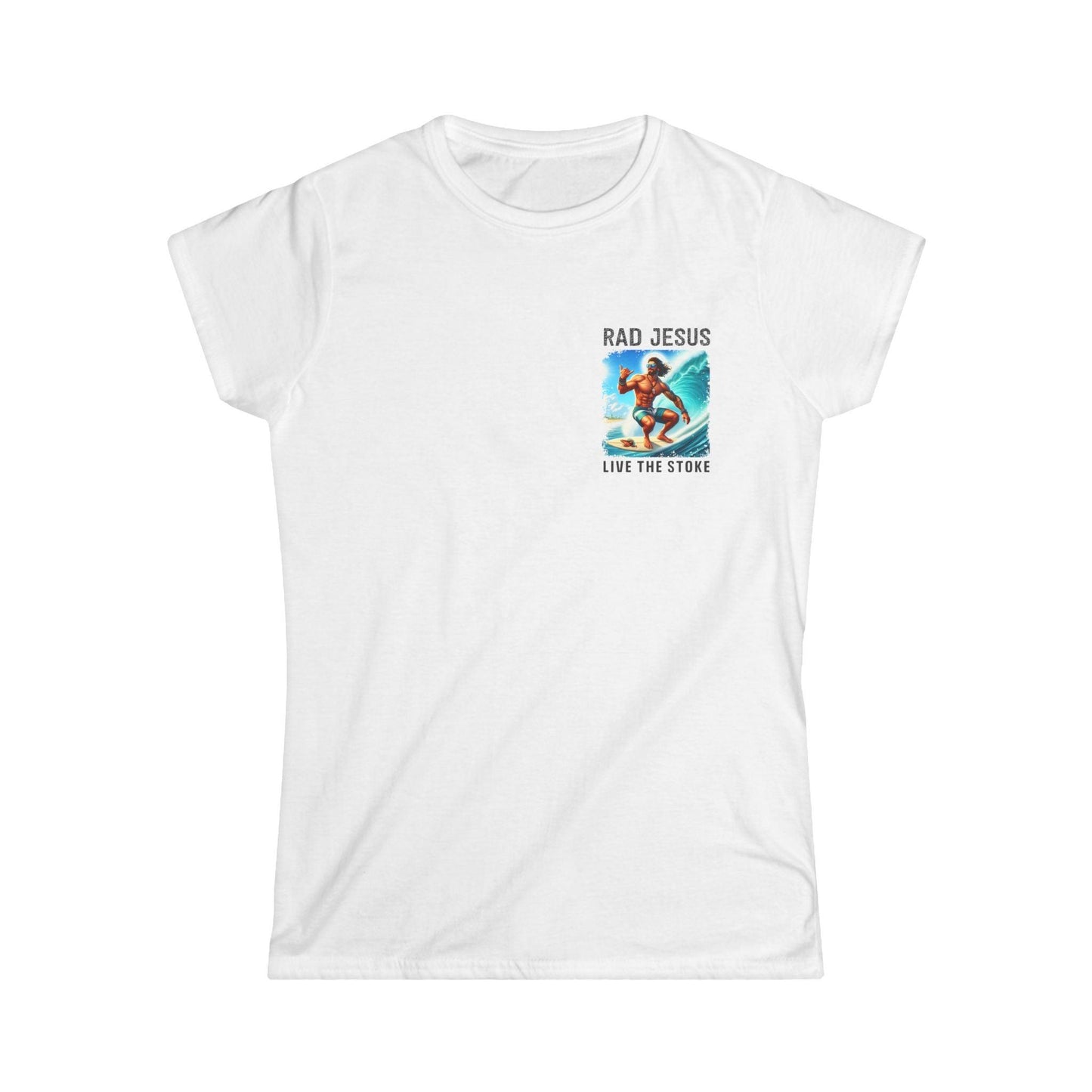 white women's pocket surf shirt