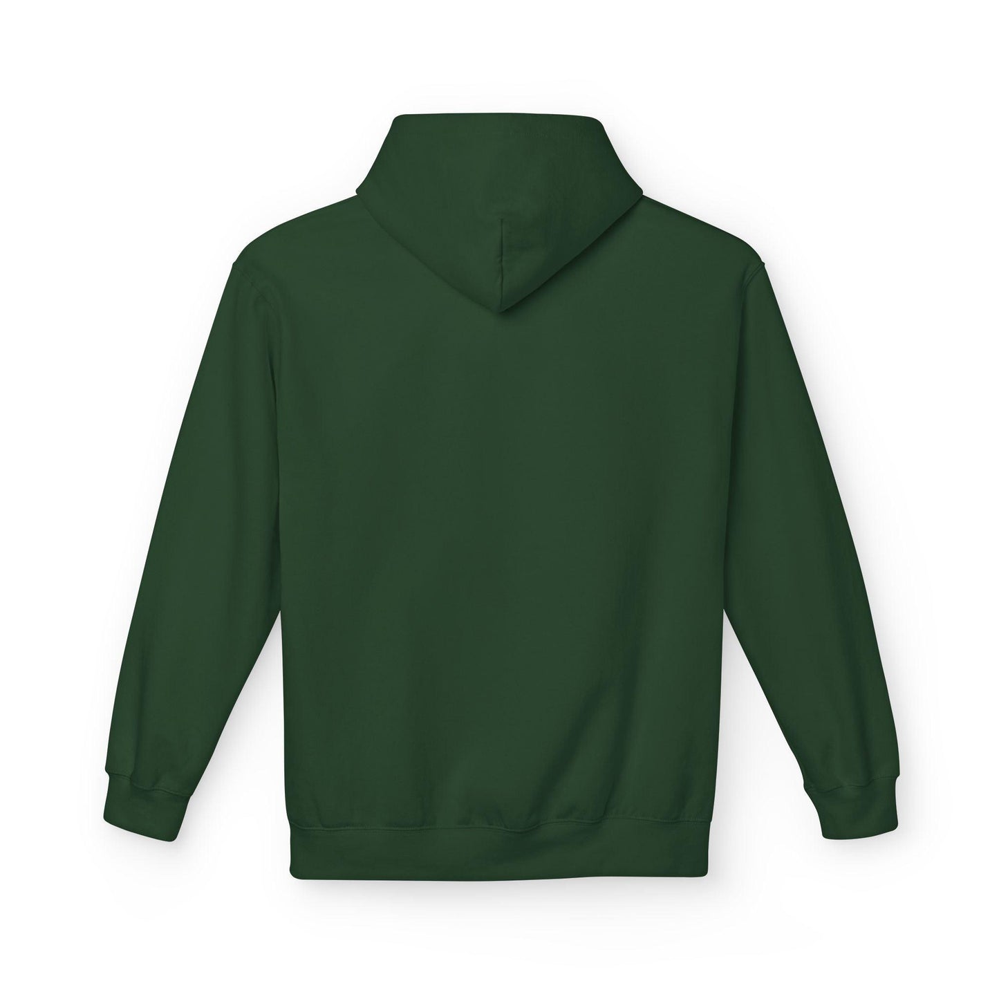 back of evergreen air jesus hoodie