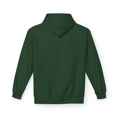 back of evergreen air jesus hoodie