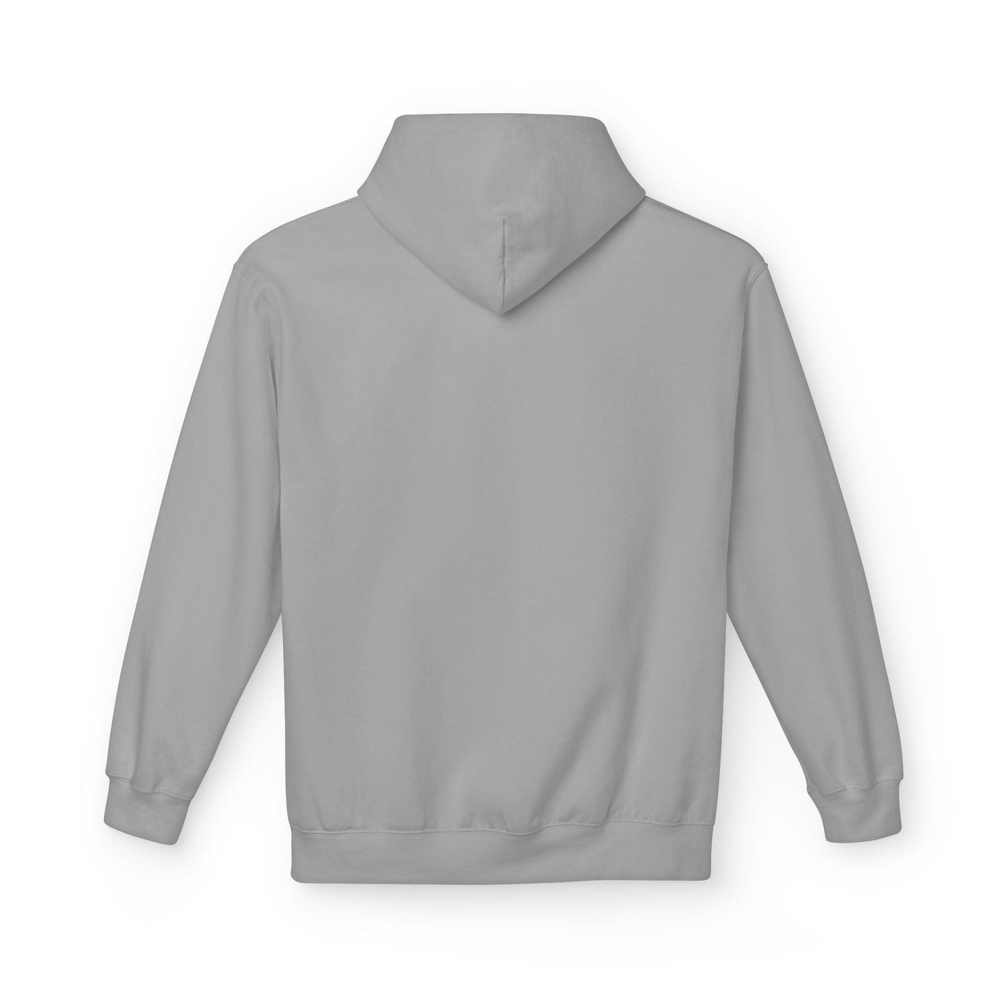 back of grey air jesus hoodie