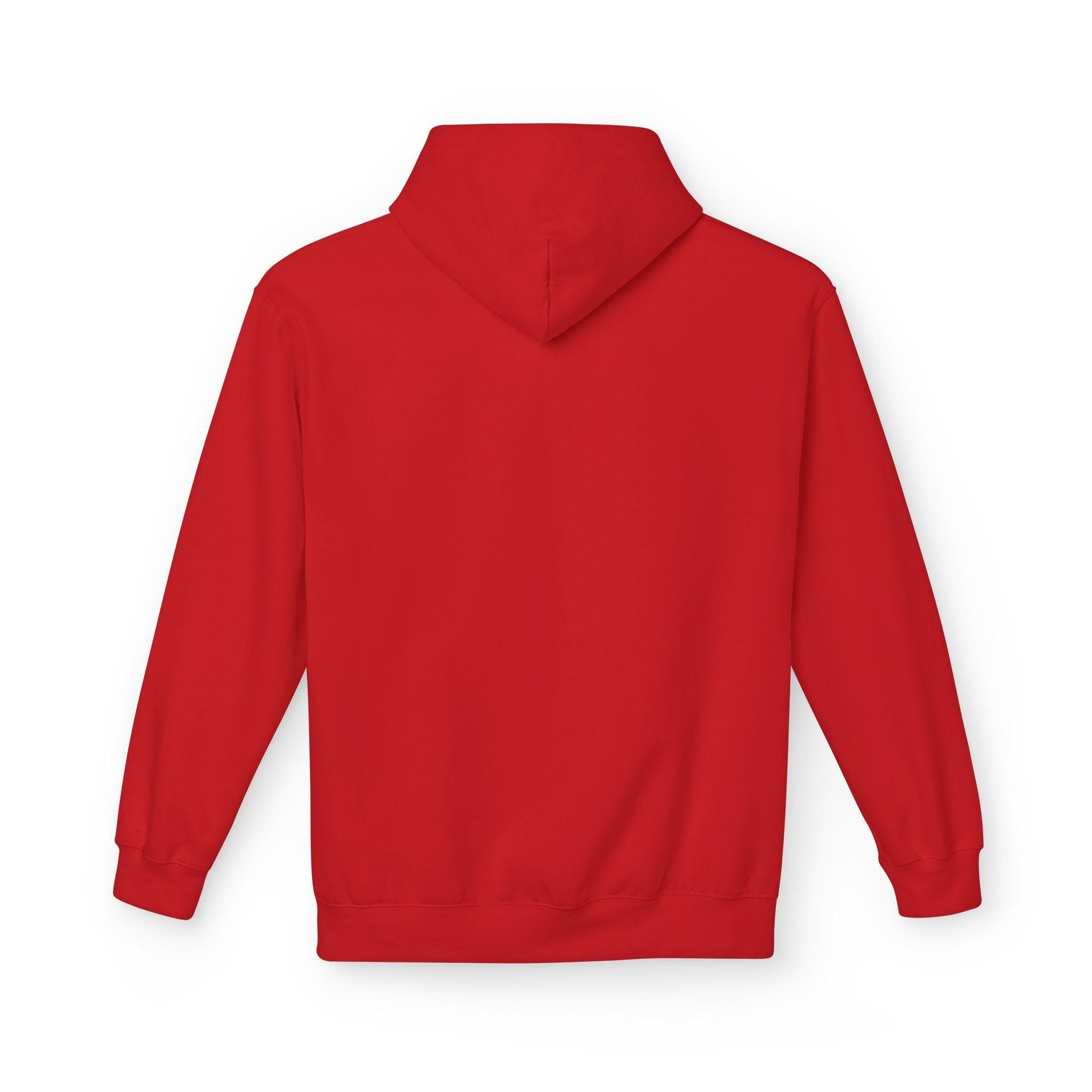 back of red air jesus hoodie
