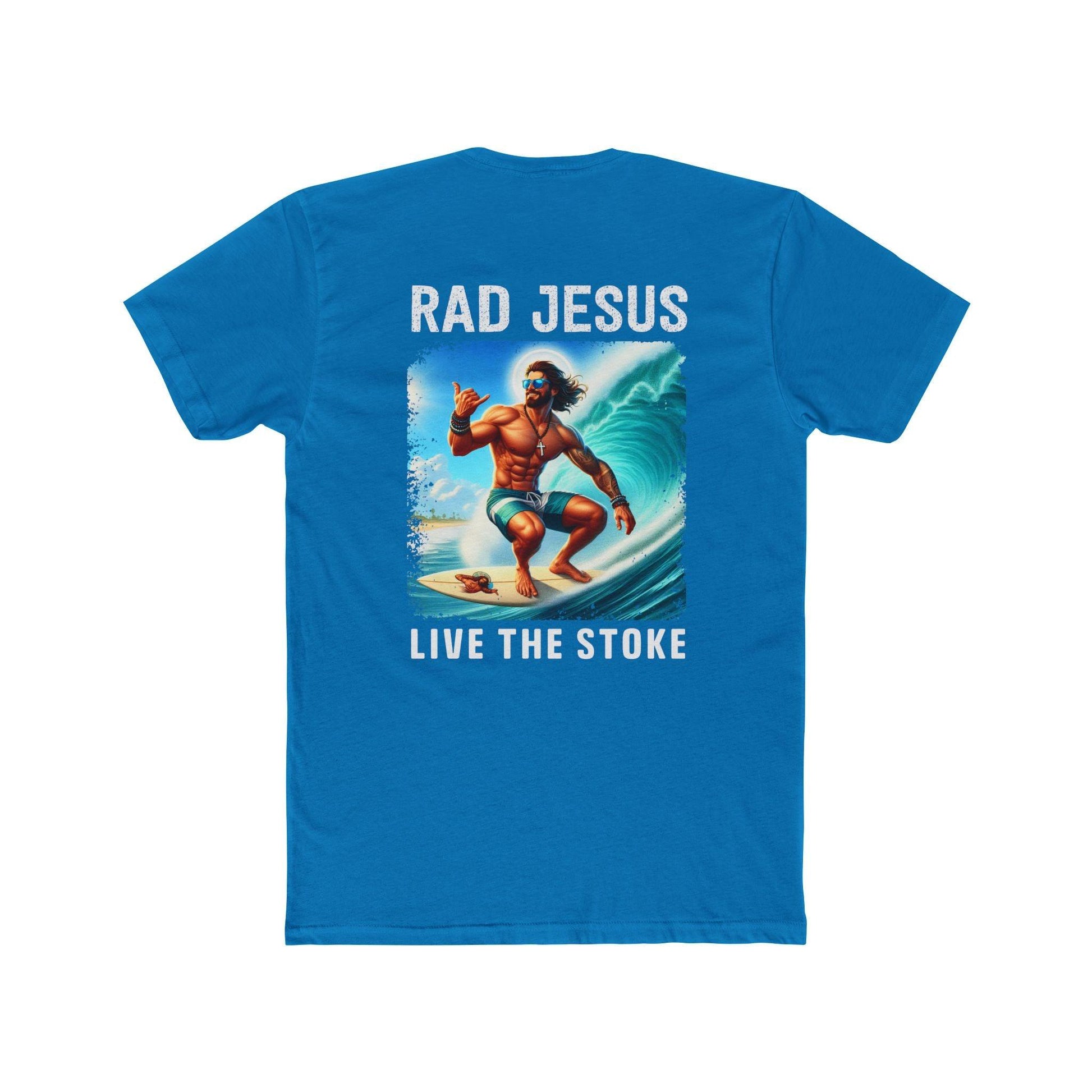 back of double sided surf shirt 