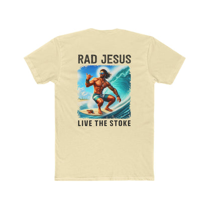 back of light yellow double sided surf shirt 