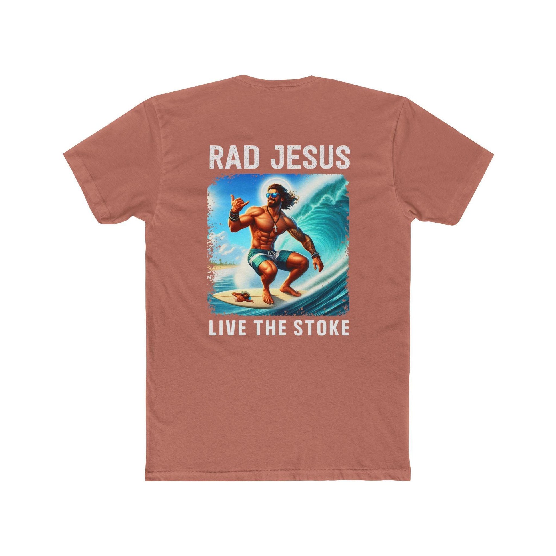 back of double sided surf shirt 
