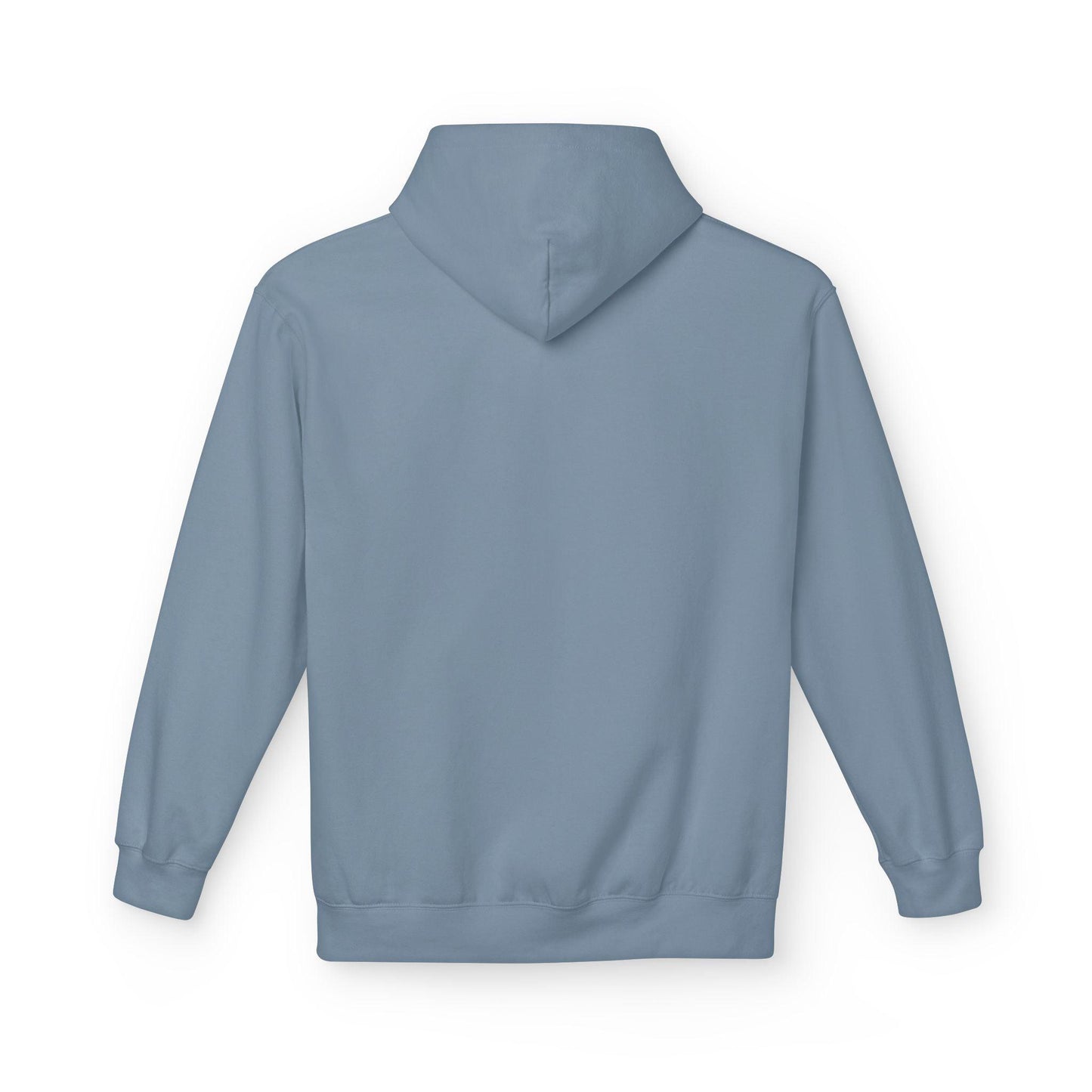 back of regent gray left pocket print hoodie
