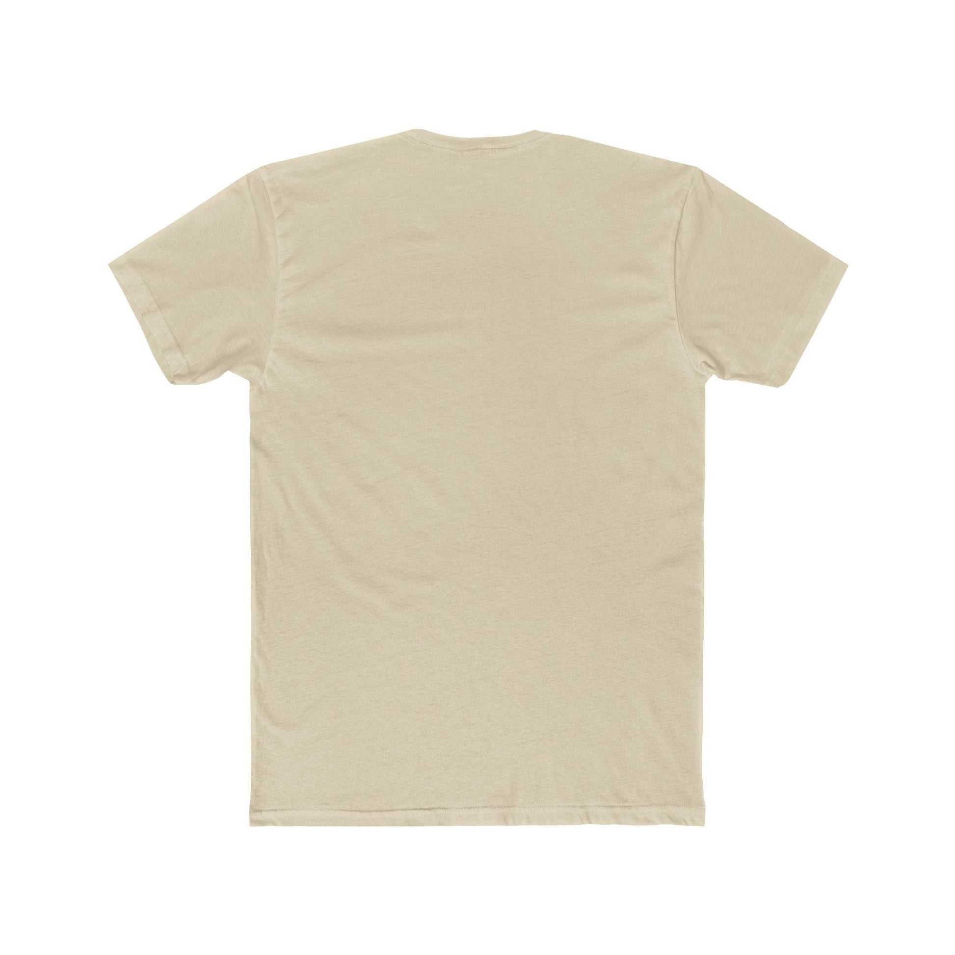back of creme pocket print t-shirt 