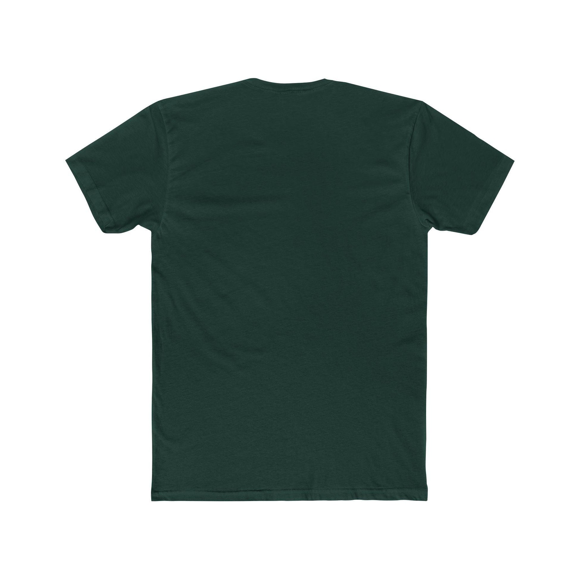 back of darker green pocket print t-shirt 