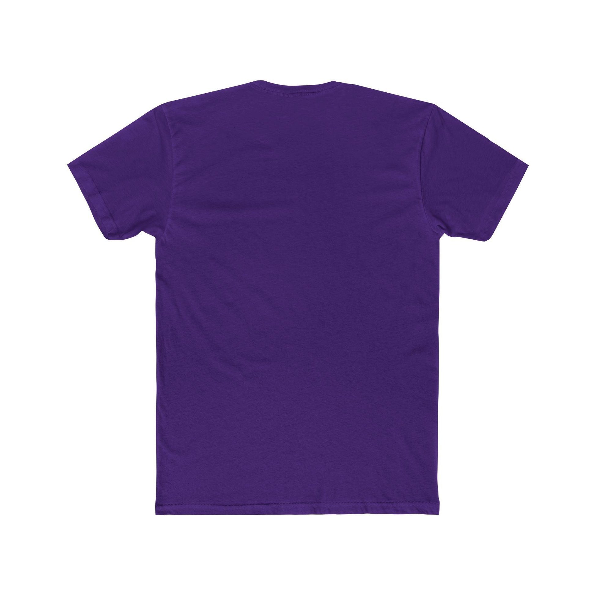 back of purple pocket print t-shirt 