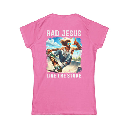back of pink women's double sided shirt 