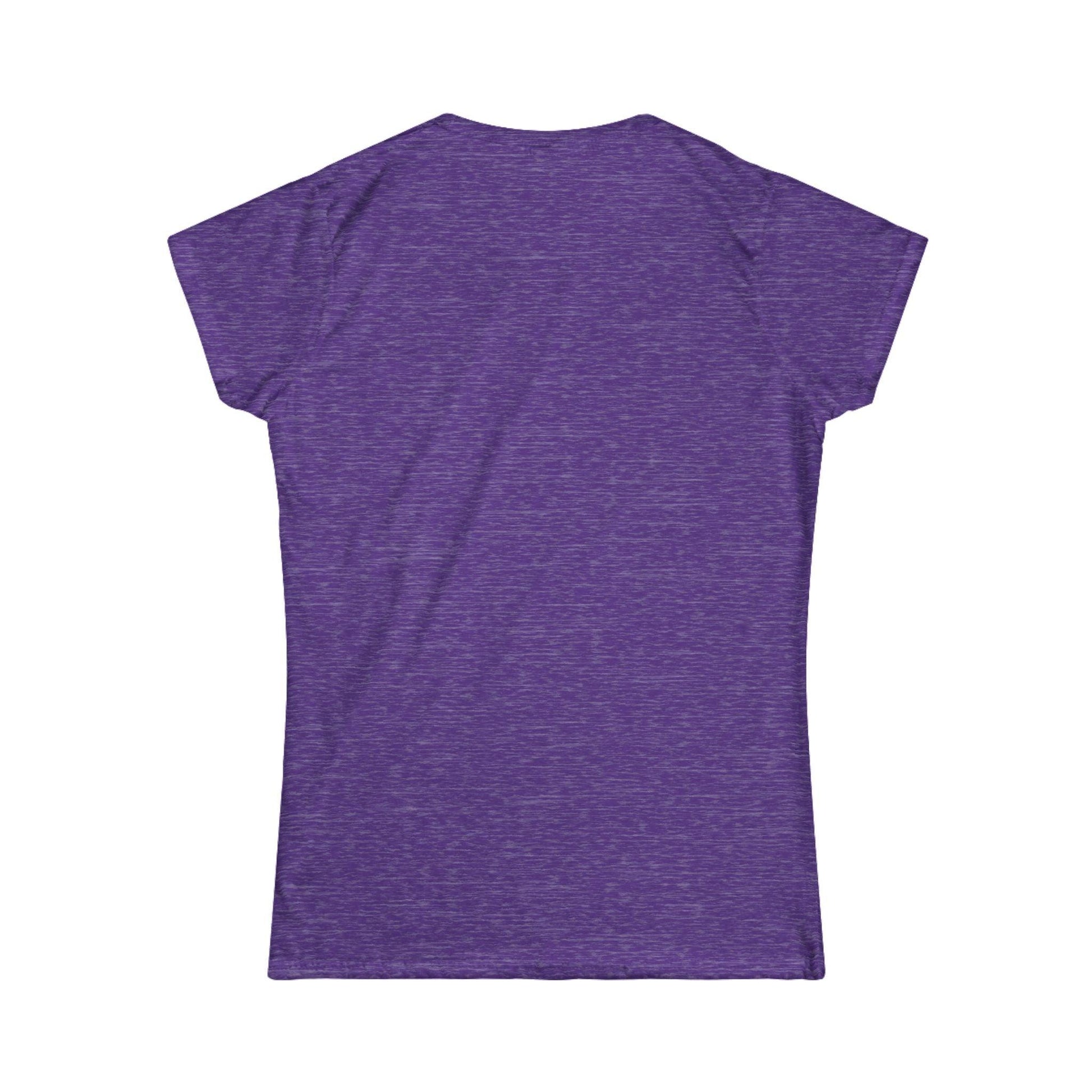 back of violet women's graphic t-shirt 