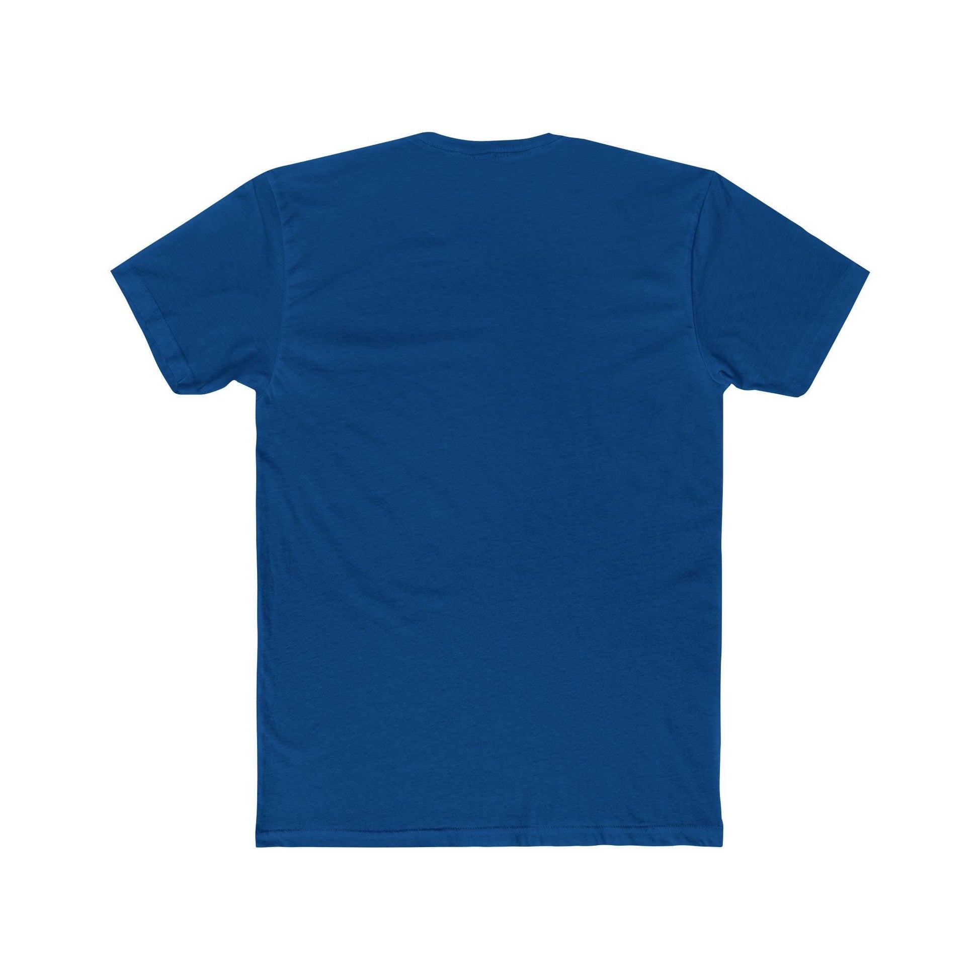 back of darker blue pocket surf shirt 