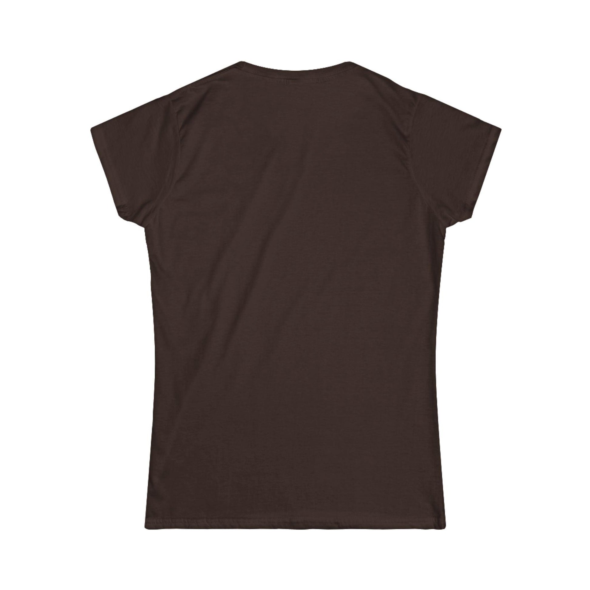 back of brown women's left chest print