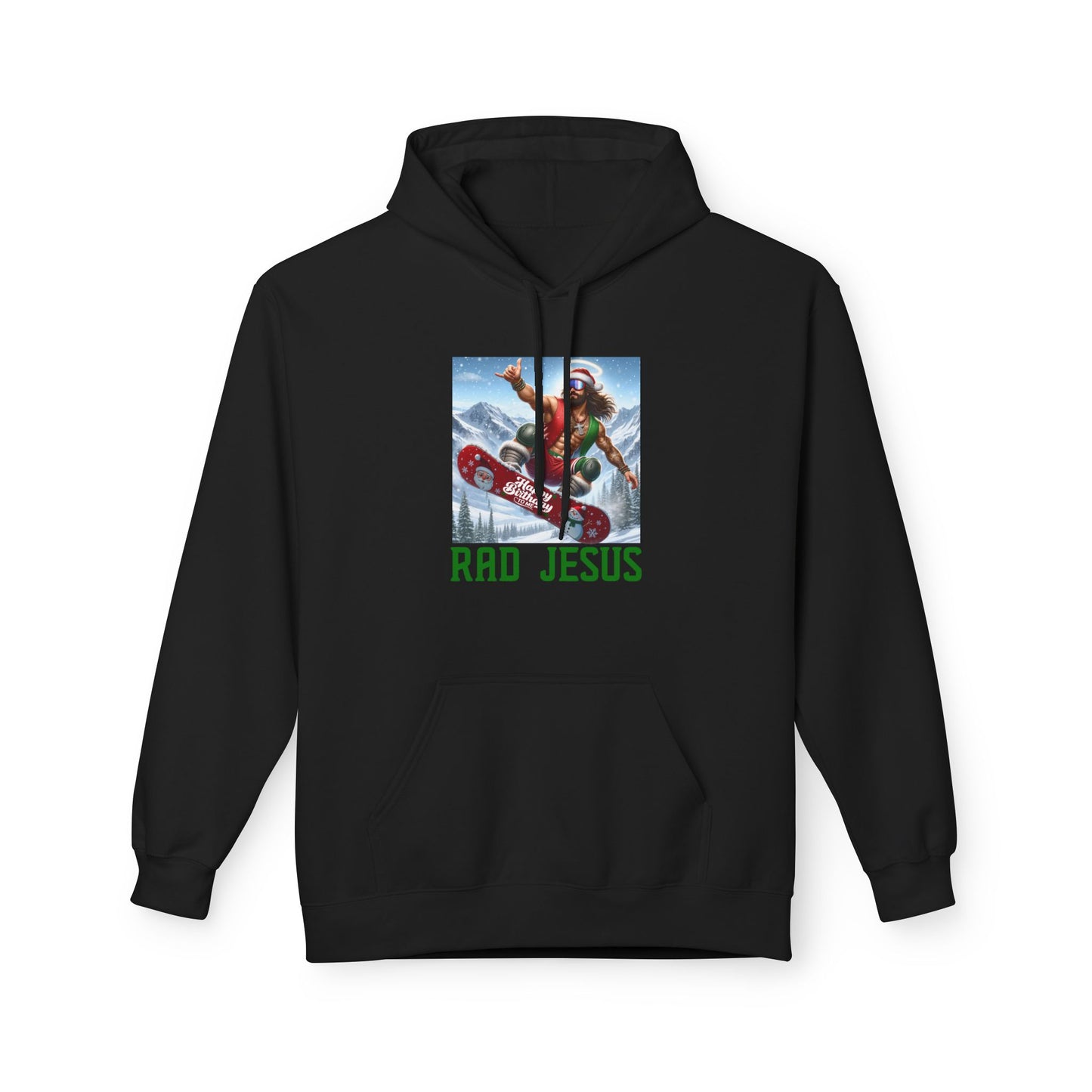 black snowboarding hoodie