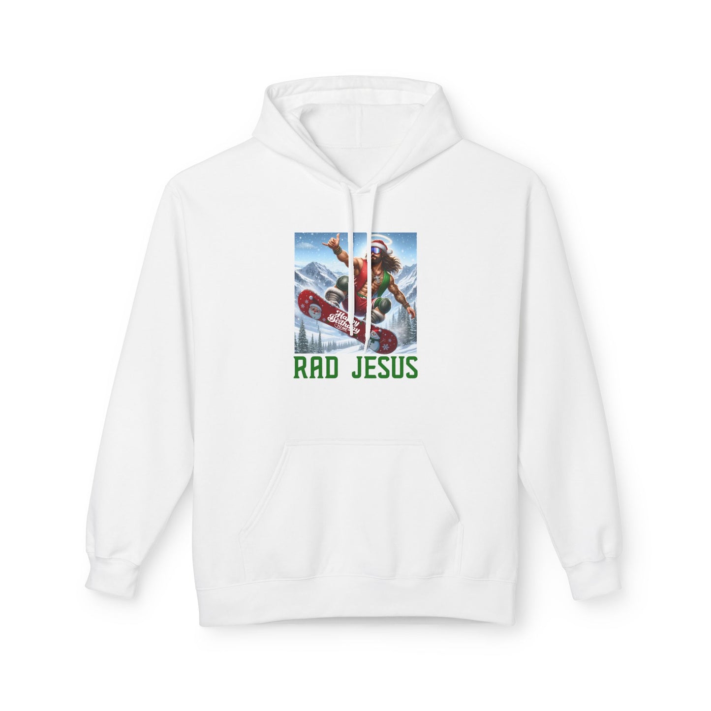 white snowboarding hoodie