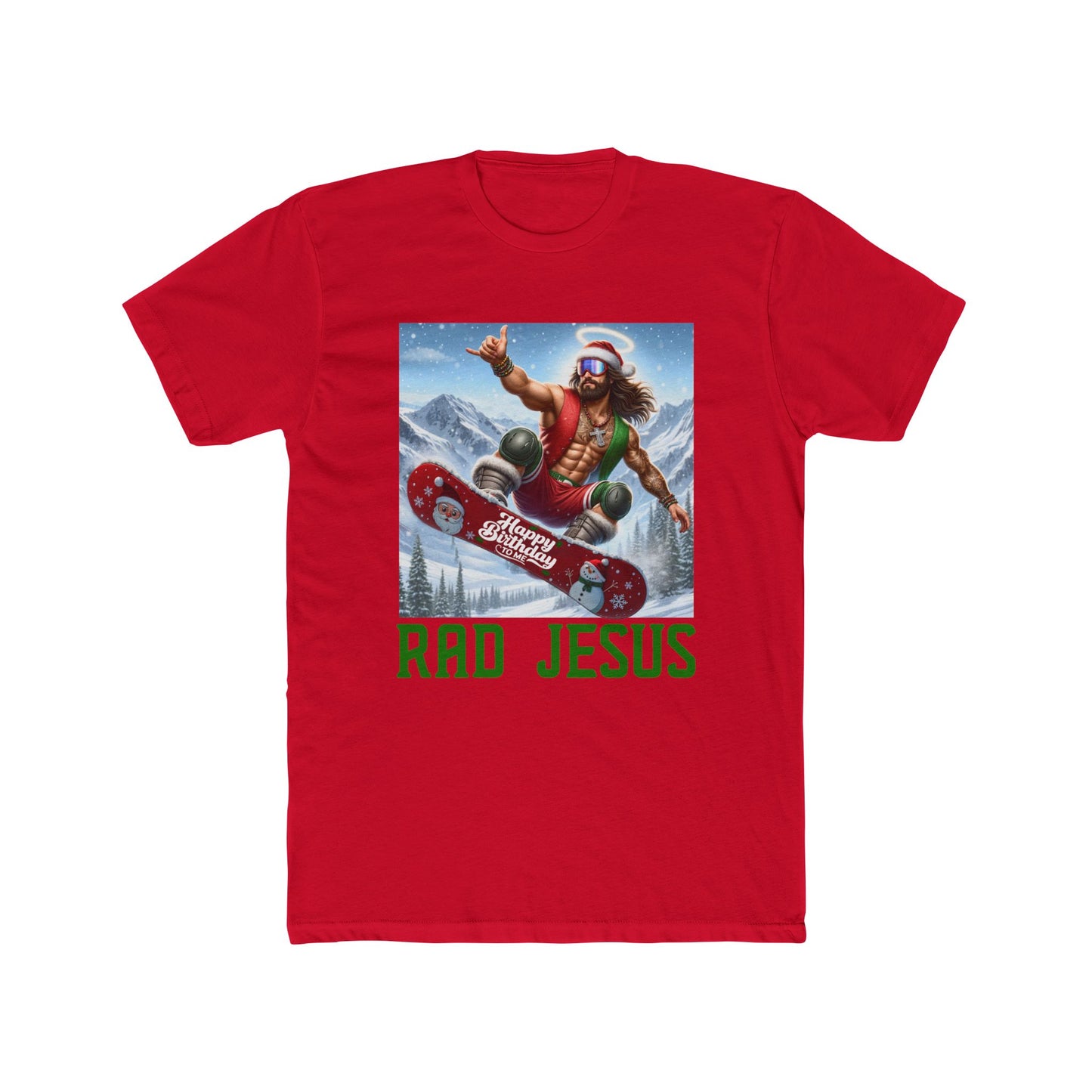 red snowboarding shirt 