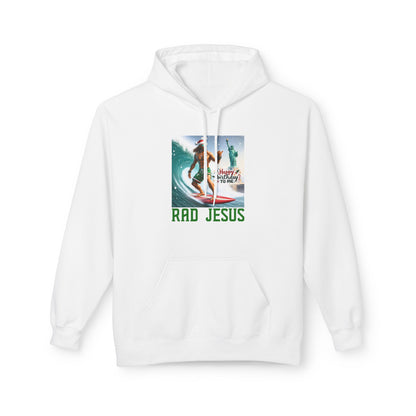 white surfing hoodie