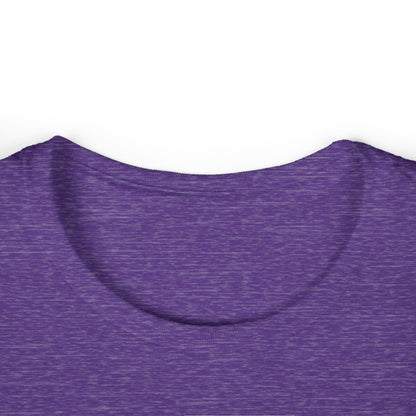 collar of violet women's graphic t-shirt 