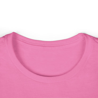 collar of pink front print women's graphic tee