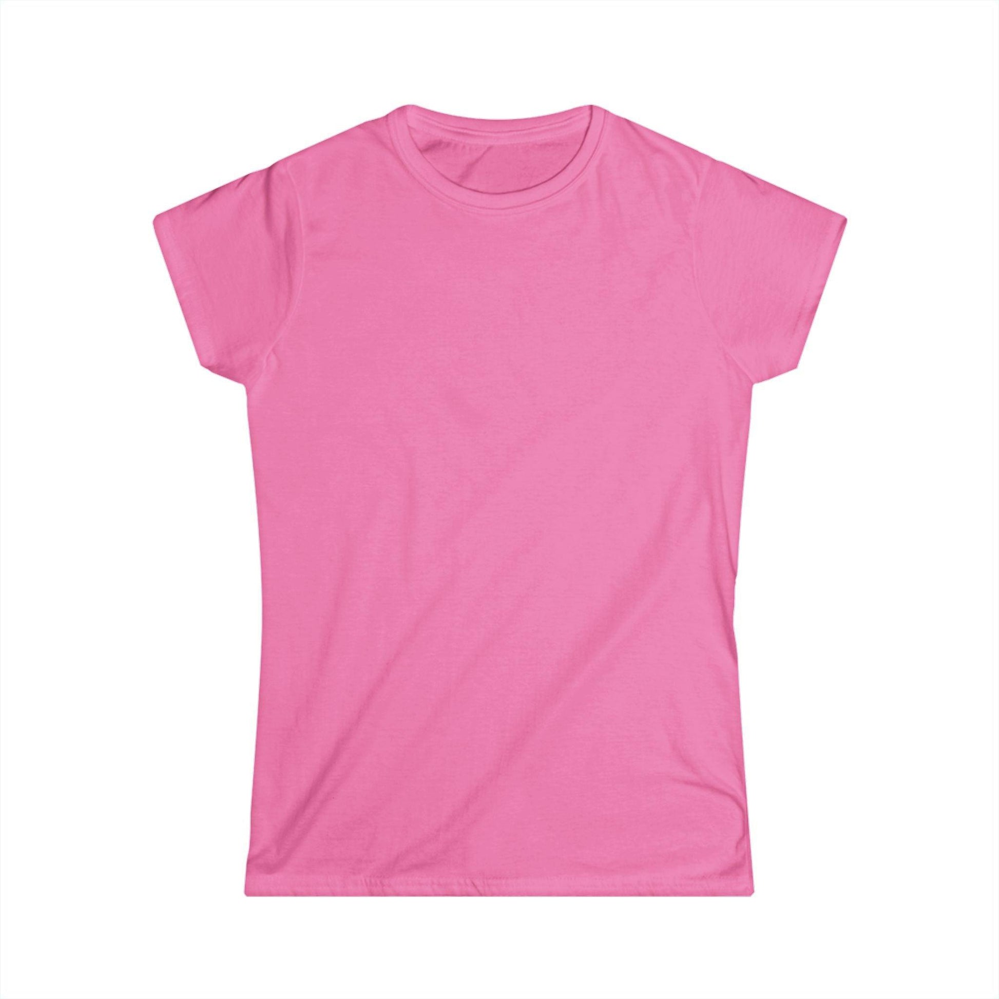 front of pink women's print on back shirt
