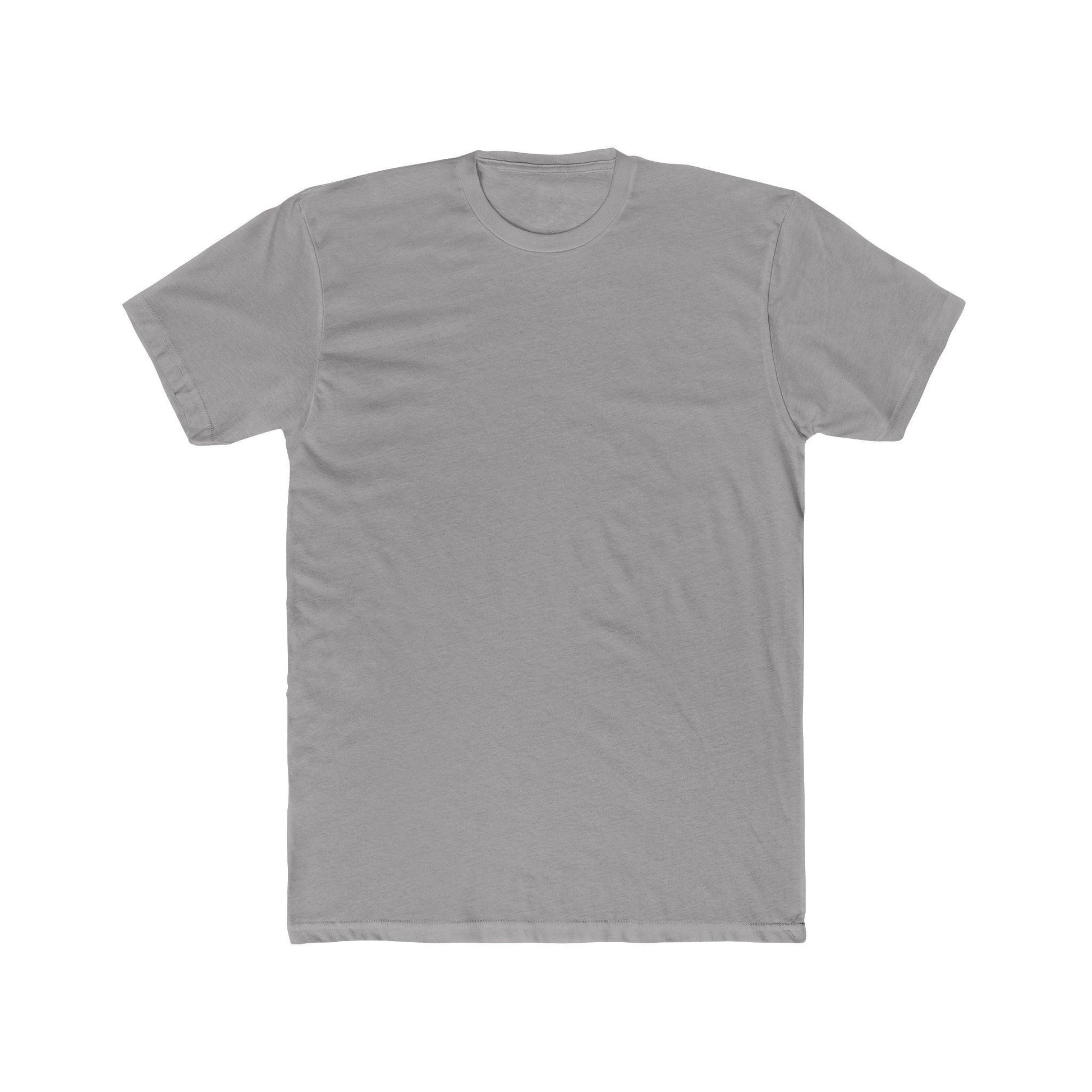 front of grey back print surf tee 