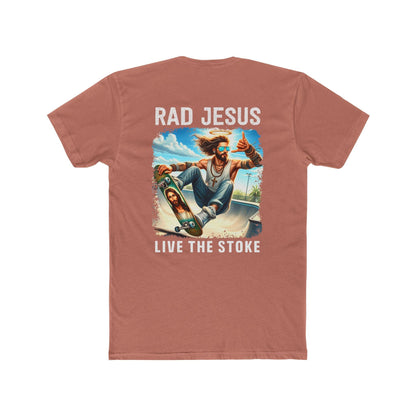 front of santa fe double sided skater t-shirt