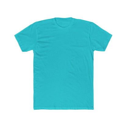 front of aquamarine back print skater shirt 