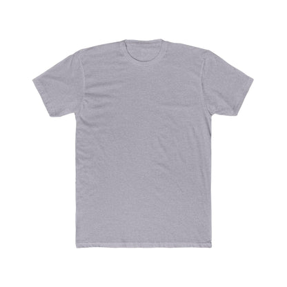 front of light grey back print skater shirt 