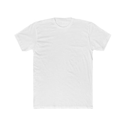 front of white back print skater shirt 