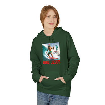 front of woman wearing green surfing hoodie