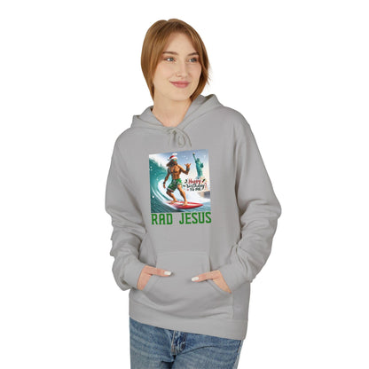 front of woman wearing grey surfing hoodie