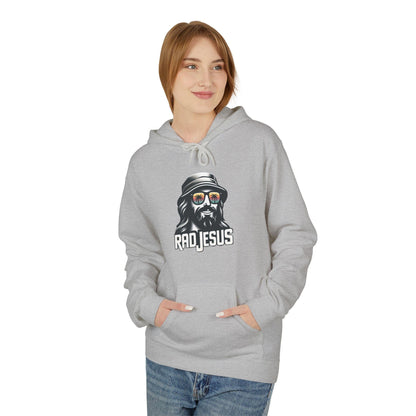 front of woman wearing light grey graphic hoodie