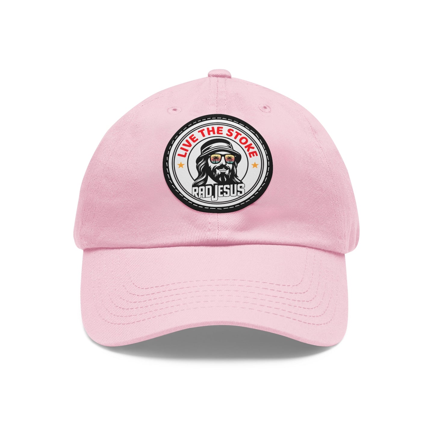 "Live Give Repeat" pink rad jesus hat