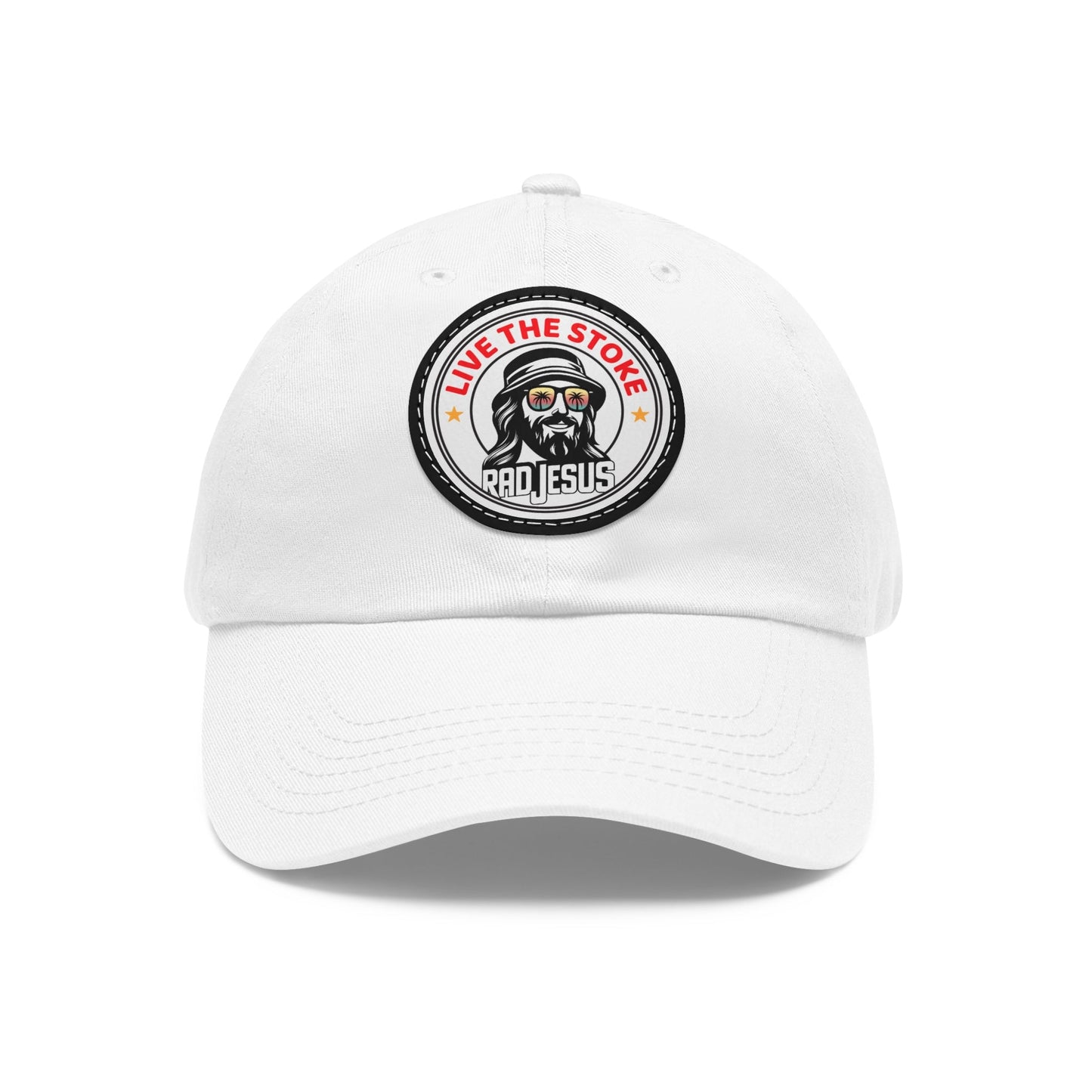 "Live Give Repeat" white rad jesus hat