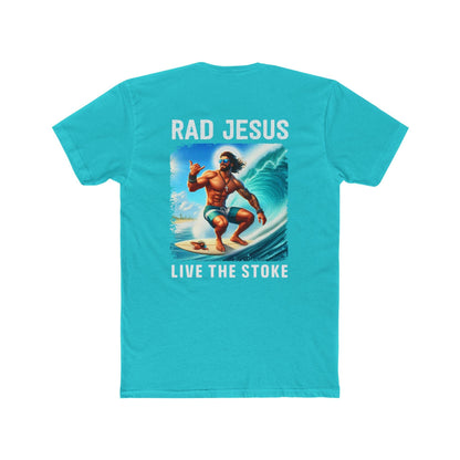 aquamarine back print surf tee 